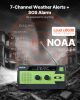 VEVOR Emergency Weather Radio, 4000mAh Battery, FM/AM/WB/NOAA Alert Solar Hand Crank Emergency Radio, USB Charging Cable