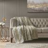 Large Faux Fur Throw, Color Sand