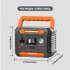 FlashFish 300W Power Station &100W Foldable Solar Panel, Li-Ion Battery Bank With AC-USB-DC Outputs