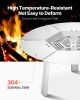 Fire Pit Heat Deflector for Solo Stove Yukon 20 in Bonfire Stainless Steel
