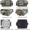 Military Lensatic Sighting Compass; Survival Tactical Backpacking Waterproof Compact; Handheld With Carry Bag