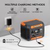 FlashFish 300W Power Station &100W Foldable Solar Panel, Li-Ion Battery Bank With AC-USB-DC Outputs