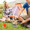 12000W Portable Camping Stove With Cassette Adapter Windproof Igniter Outdoor Camping Backpacking Burner with Carrying Case