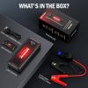 DBPOWER Jump Starter 4000A Peak Portable Jump Starter, 12V Auto Battery Booster Pack, Smart Clamp Cables