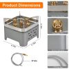 12000W Portable Camping Stove With Cassette Adapter Windproof Igniter Outdoor Camping Backpacking Burner with Carrying Case
