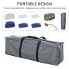 Foldable Camping Cot Bed, Inflatable Sleeping Air Mattress, Pad, Sleeping Bag, 2 Pillows and Foot Pump