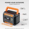 FlashFish 300W Power Station &100W Foldable Solar Panel, Li-Ion Battery Bank With AC-USB-DC Outputs