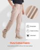 VEVOR FR Pants for Men Flame-Resistant Cargo Pants Multi-Pockets XXL Size Khaki