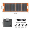 FlashFish 300W Power Station &100W Foldable Solar Panel, Li-Ion Battery Bank With AC-USB-DC Outputs