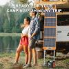 FlashFish 300W Power Station &100W Foldable Solar Panel, Li-Ion Battery Bank With AC-USB-DC Outputs