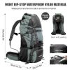 60L Outdoor hiking backpack with internal frame, including rain cover, cyan (Amazon Shipping)(Prohibited by WalMart)(No shipment on weekends)