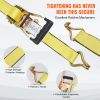 VEVOR Ratchet Tie Down Straps (4PK), 10000 lb Break Strength, Double J Hook Includes 4 Premium 2" x 27' Rachet Tie Downs with Padded Handles
