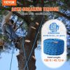 VEVOR 12.7mm Static Climbing Rope, 45.7M(150ft) Outdoor Rock Climbing Rope 32KN Breaking Tension, Fiber Rope with Steel Snap Hooks for Escape