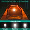 Solar Camping Lantern LED Collapsible Tent Lamp USB Rechargeable Portable Emergency Light