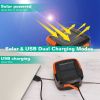 Solar Camping Lantern LED Collapsible Tent Lamp USB Rechargeable Portable Emergency Light