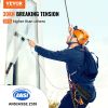 VEVOR Vertical Lifeline Assembly, 0.55'' x 50' Fall Protection Rope with 30 KN Breaking Tension, Polyester Roofing Rope with Steel Snap Hooks