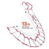 Fire Escape Ladder, 2-Story 13ft Retractable Emergency Safety Fire Escape Ladder, Lightweight Aluminum Alloy with Sturdy Polyester Strap