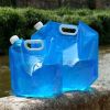 Portable 5L Water Bag with Handle, Storage Container, Jug Bottle For Outdoor Travel Camping; Foldable for Empty Storage