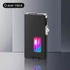 Soft Fire/Jet Flame - Windproof Dual Flame Adjustable Lighter Firestarter, Wheel Side Pressure Ignition, Metal Body, Blue Flame