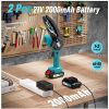 6 inch Mini Cordless Chainsaw ,w/ 2x2000mAh Batteries,Battery Powered Chainsaw for Wood Tree Cutting