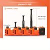 LCD Display Electric Car Jack, 5 Ton Hydraulic Jack with Impact Wrench, Portable Car Lift with Built-in Inflatable Pump