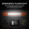 FlashFish 300W Power Station &100W Foldable Solar Panel, Li-Ion Battery Bank With AC-USB-DC Outputs