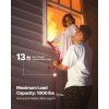 Fire Escape Ladder, 2-Story 13ft Retractable Emergency Safety Fire Escape Ladder, Lightweight Aluminum Alloy with Sturdy Polyester Strap