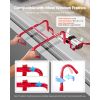 Fire Escape Ladder, 2-Story 13ft Retractable Emergency Safety Fire Escape Ladder, Lightweight Aluminum Alloy with Sturdy Polyester Strap