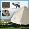 16.5' Large Family Tent, 10 People, Waterproof, Teepee Bell Tent, Huge Four Season