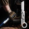 "Outdoor Folding Knife – Two-Hand Grip Design – Camping/Hiking Survival Tool"