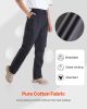 VEVOR FR Pants for Men Flame-Resistant Cargo Pants Multi-Pockets XL Size Black