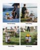 Camping Wood Burning Portable Rocket Stove with Carrying Bag for Backpacking, Stainless Steel, Single Door, Burn Wood