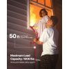 Fire Escape Ladder, 5-6 Story 50ft Retractable Emergency Safety Fire Escape Ladder, Sturdy, Anti-Slip with Wide Rungs