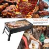 Portable Charcoal Grill Stainless Steel Outdoor Folding BBQ Tabletop Barbecue Grill