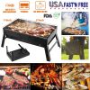 Portable Charcoal Grill Stainless Steel Outdoor Folding BBQ Tabletop Barbecue Grill