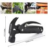 Portable Stainless Steel Claw Hammer Pocket Multi-Tool With Nylon Sheath Outdoor Survival Camping Hiking Equipment