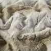 Large Faux Fur Throw, Color Sand