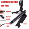 Multifunctional Lighting Stick Firestarter Compass Survival Whistle; Waterproof and Rainproof For Outdoor Camping Hiking Hunting Backpacking