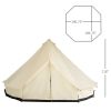 16.5' Large Family Tent, 10 People, Waterproof, Teepee Bell Tent, Huge Four Season