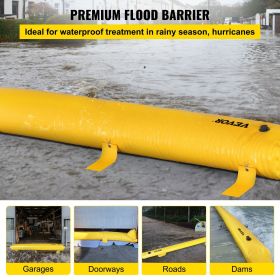 VEVOR Flood Barrier, 24ft x 6in Sandbag Alternative, Water Barrier for Flooding with Great Waterproof Effect