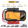 5000A Car Jump Starter, Gas or Diesel, Portable Power Bank, LED Flashlight, 12V Jumper Box, 10 Protections Built-in