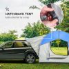 2000mm Waterproof SUV Tent, Car Tent with 3 Doors and Mesh Window, for 5-6 Person Camping Travel, Gray and Blue
