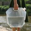 Portable 5L Water Bag with Handle, Storage Container, Jug Bottle For Outdoor Travel Camping; Foldable for Empty Storage