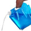 Portable 5L Water Bag with Handle, Storage Container, Jug Bottle For Outdoor Travel Camping; Foldable for Empty Storage