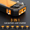 5000A Car Jump Starter, Gas or Diesel, Portable Power Bank, LED Flashlight, 12V Jumper Box, 10 Protections Built-in