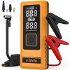 S ZEVZO 2 in 1, 4000A Car Jump Starter with Air Inflator, Portable Car Battery Charger, Jumper Box