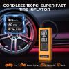 S ZEVZO 2 in 1, 4000A Car Jump Starter with Air Inflator, Portable Car Battery Charger, Jumper Box