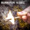 Waterproof Windproof Relight Submersible Matches For Camping Hiking Outdoor Survival, Wax Infused Natural
