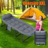 Foldable and portable padded comfortable outdoor nap bed, with adjustable mattress lounge chair, simple, great for camping and other use. XXL