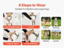 Dog Harness for Large Dogs No Pull Tactical Dog Harness Adjustable Pet Vest